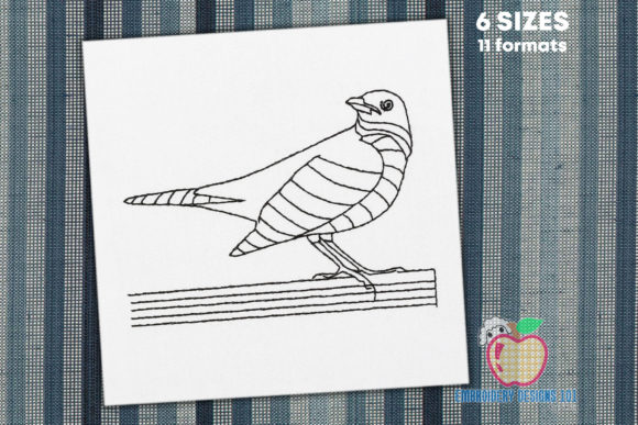 Black Outline of the Blackbird