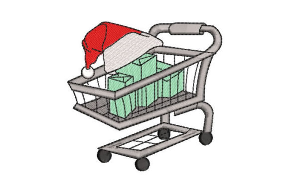 Cart with Christmas Gifts