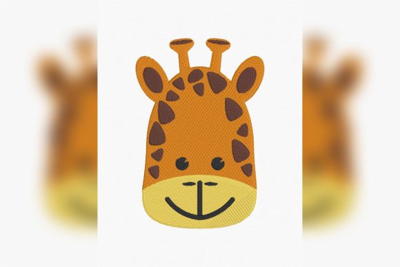 Cartoon Giraffe Face