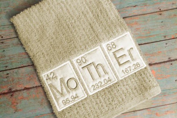 Periodic Table Mother Applique
