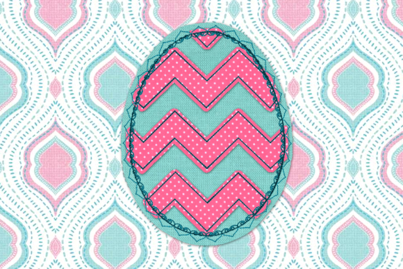 Raggy Easter Egg Heart Edge