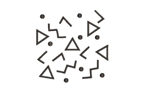 Retro Black and White Shapes