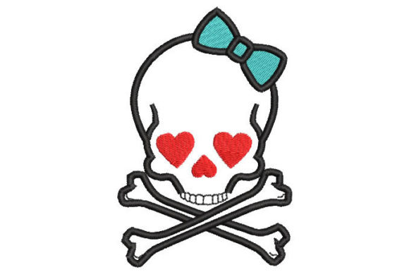 Skull with Hearts