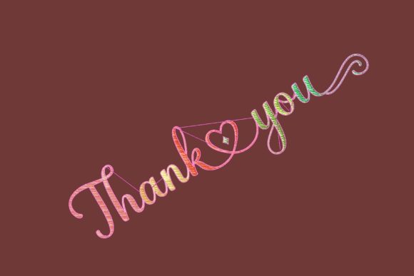 Thank You Lettering