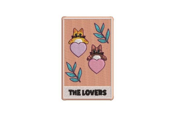 The Lovers Kawaii Style Tarot Card