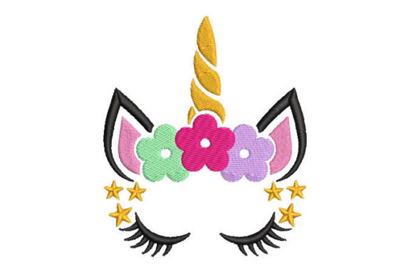 Unicorn Face with Star